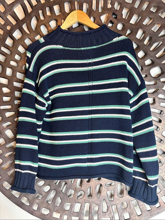 J. Crew Sweaters - J.Crew Striped Cotton Rollneck Sweater Size XS